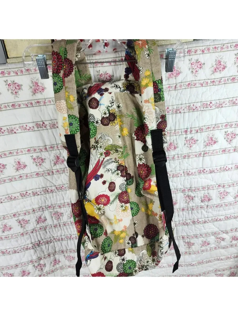Floral Print Backpack Travel Daypack Lightweight Bookbag School Bag